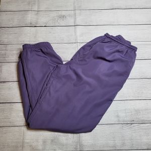 Vintage Purple Windbreaker Jogger Pants Drawstring and Elastic Waist Size XL